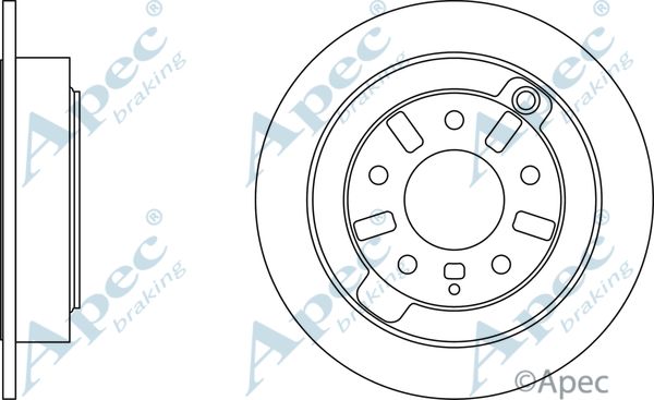 APEC BRAKING Тормозной диск DSK375